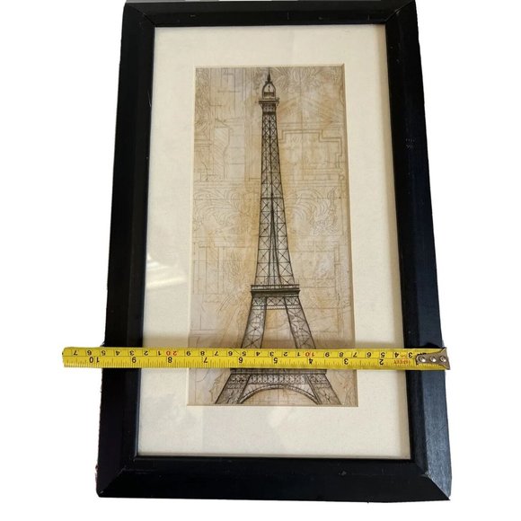 Eiffel Tower Photograph by John Douglas Black Wood Frame 10" x 16.5" Framed - Picture 4 of 7